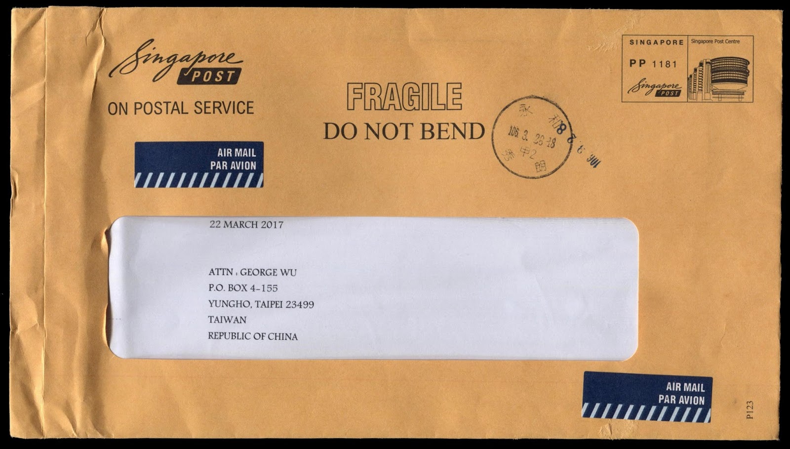 Gulfmann Stamps Collection SINGAPORE On Postal Service Cover