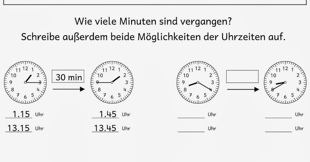 Lernstübchen: Zeitspannen (2)