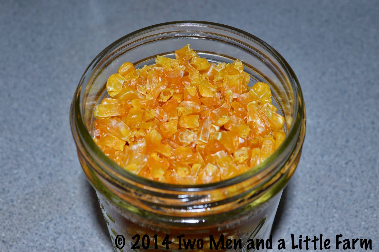 Two Men and a Little Farm DEHYDRATING FROZEN CORN