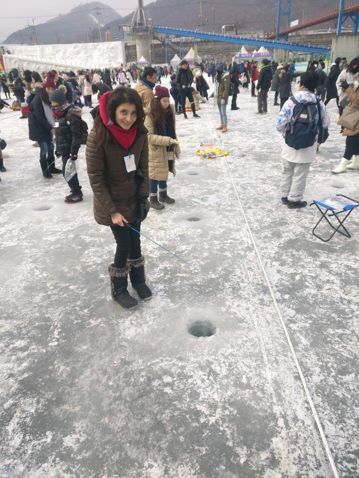 Ice Fishing in Korea's coldest county! Galati Travels