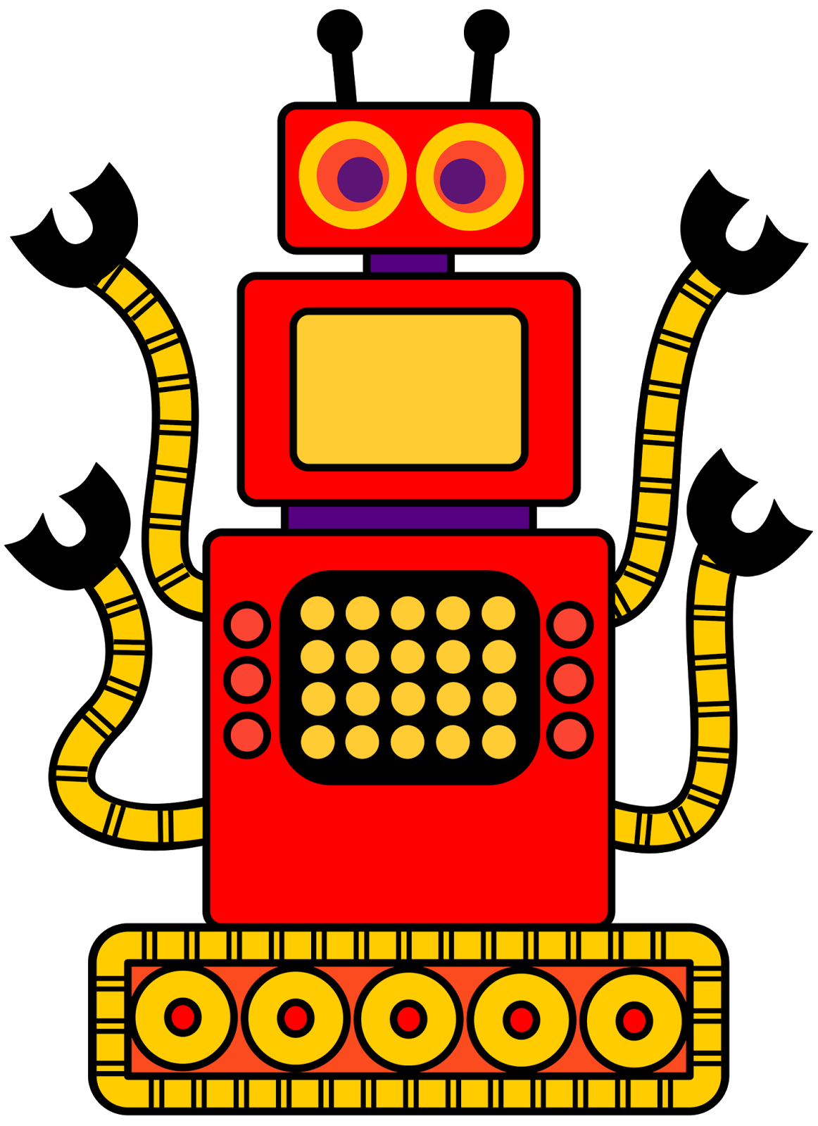 animated clipart robot - photo #30