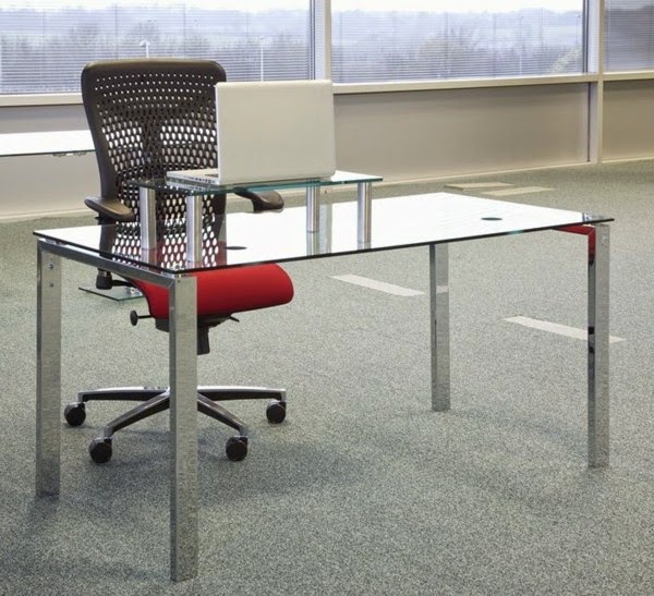 Glass writing desk – wonderful ideas!