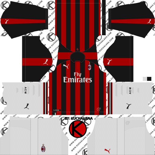 AC Milan 2018/19 Kit Dream League Soccer Kits Kuchalana