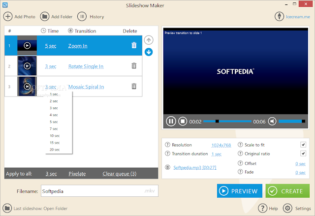 تحميل برنامج عرض الشرائح للكمبيوتر مجانا IceCream Slideshow Maker 1.47