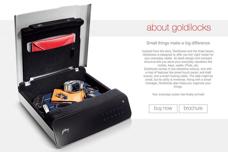 ICynosure Lock Away Your With Godrej Goldilocks