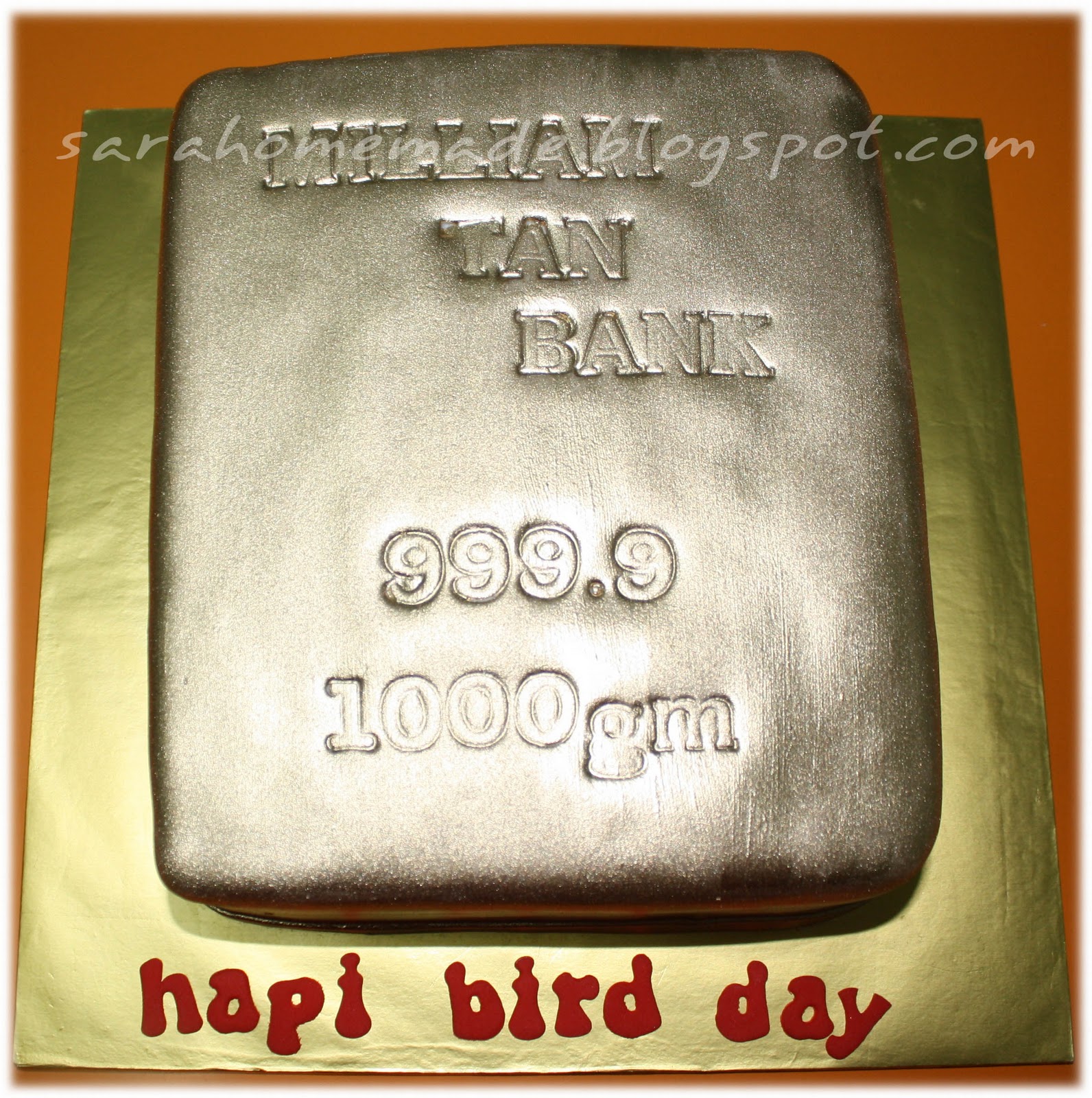 Sarah Homemade Gold Bar Cake