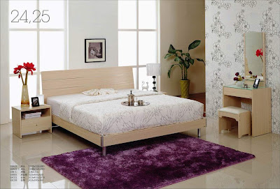 Purple white bedroom furniture