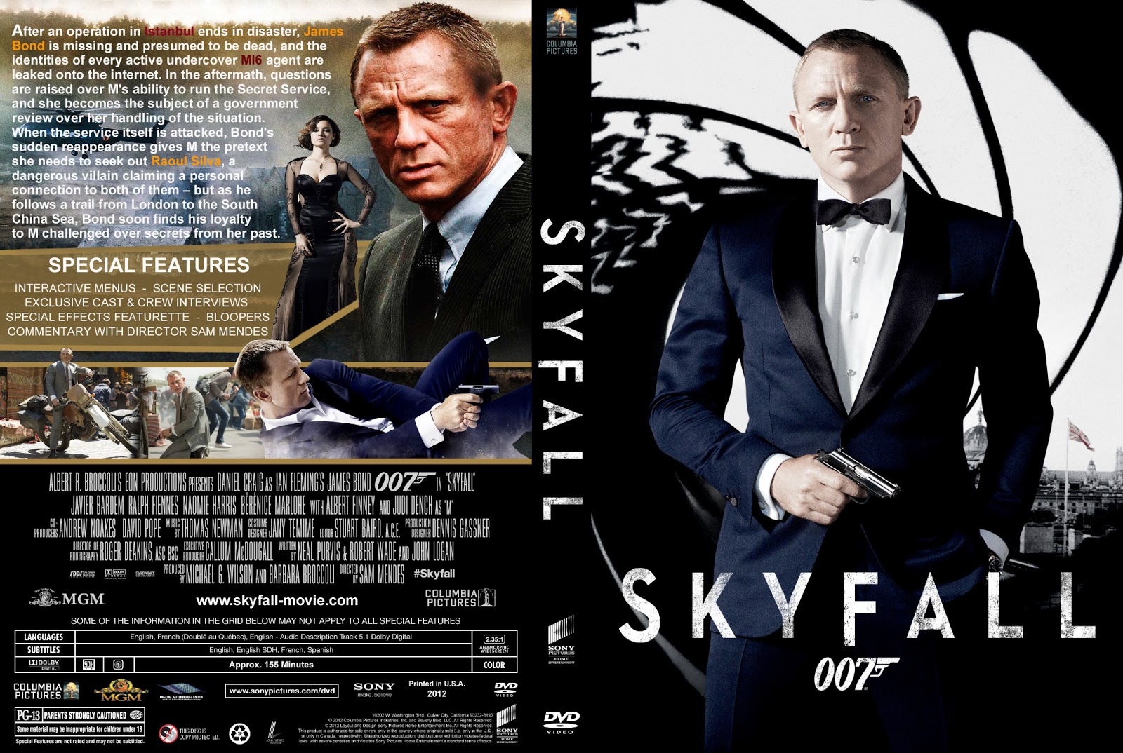 COVER DVD 007 SKYFALL - Capa Scan
Skyfall Dvd Cover