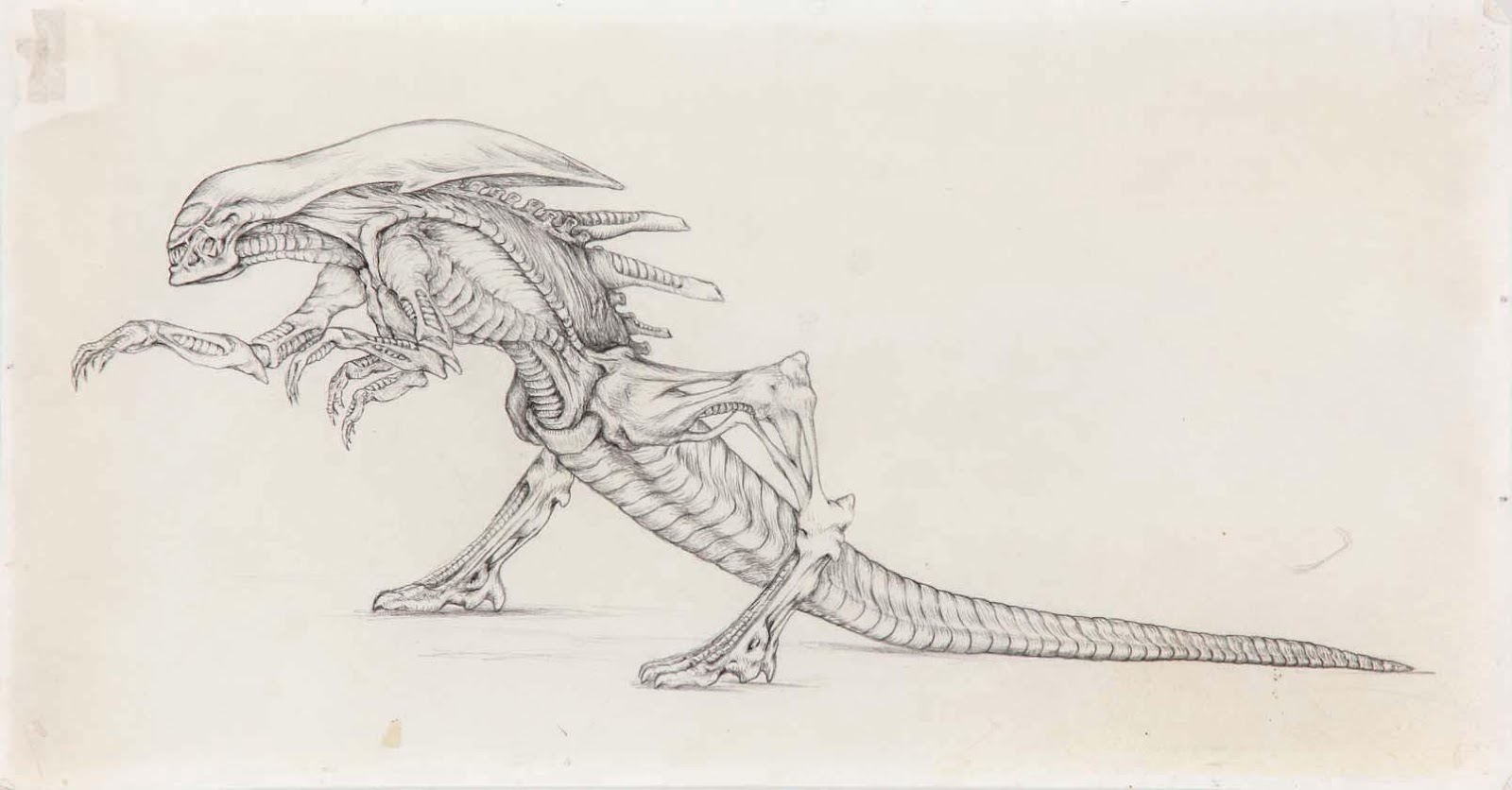Alien Explorations: Aliens: Alien Queen concept drawing by Stan Winston  references The Witches Route (from around 1520) by Marcantonio Raimondi and  Agostino Veneziano?