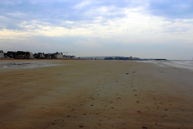 The beach in Trouville