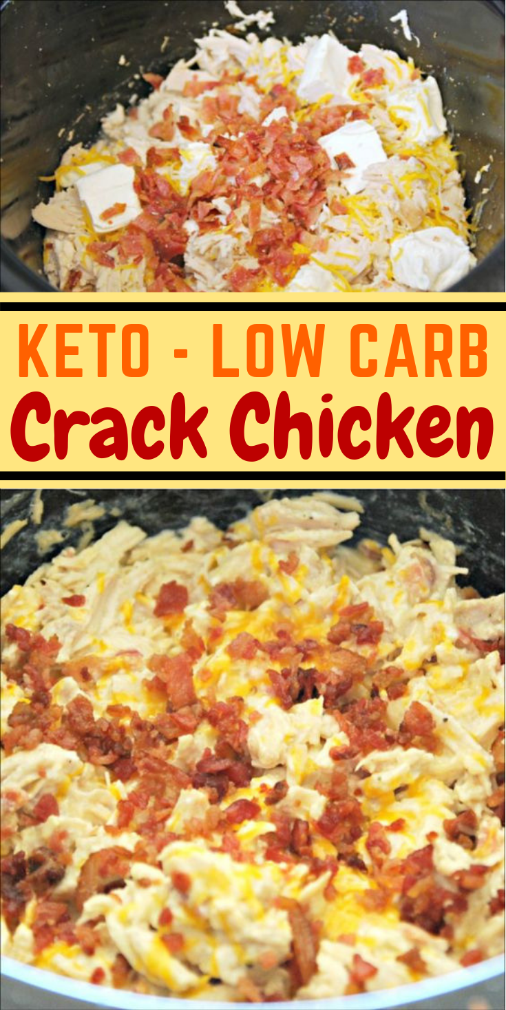 KETO CRACK CHICKEN IN THE CROCK POT #Diet #LowCarb