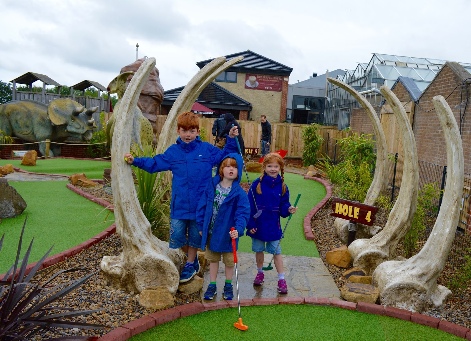 Dinosaur Golf at Heighley Gate Garden Centre North East Family Fun