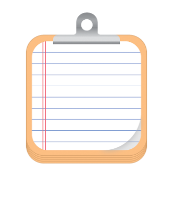 Clipboard icon for designer and developer use.
