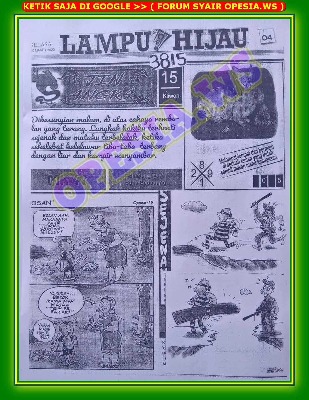 1 New Message Kode Syair Hongkong 10 Maret 2020 Forum Syair Togel Hongkong Singapura Sydney