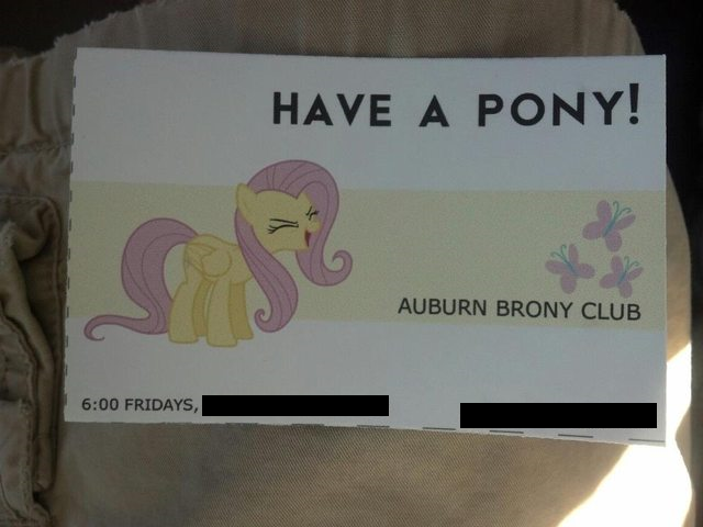 Auburn University Brony Club Alabama My Little Pony