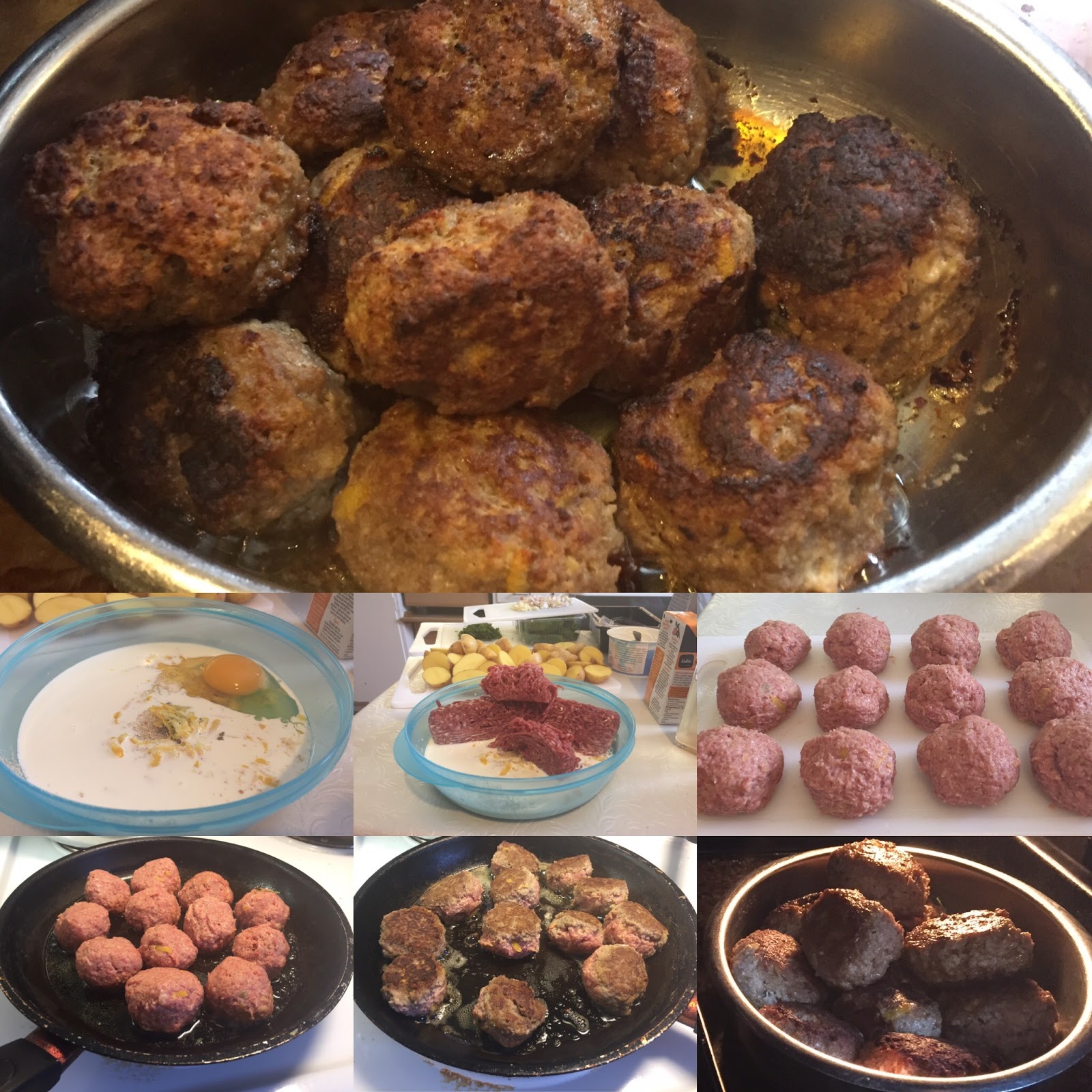Inspired Cooking Lemon meatballs with patata bravas, roasted almonds