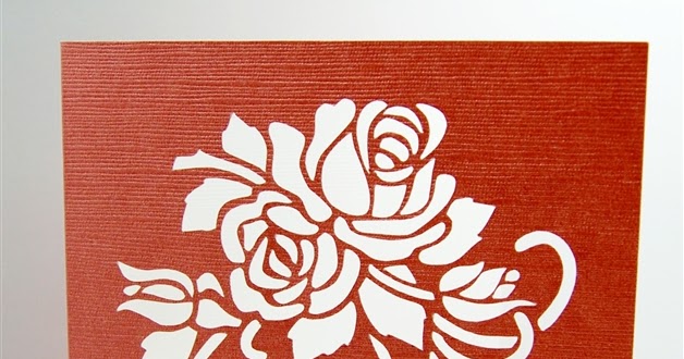 Capadia Designs: Rose Stencil Card Step by Step