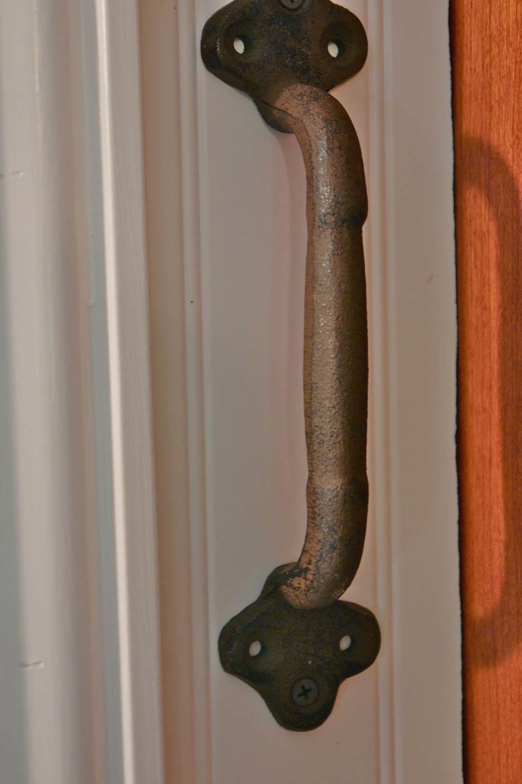 REDWOODSHIRE learning to grow; growing to learn A Barn Door Handle Towel Hanger