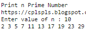 Program: Print first n Prime Number ~ C++ For Beginners
