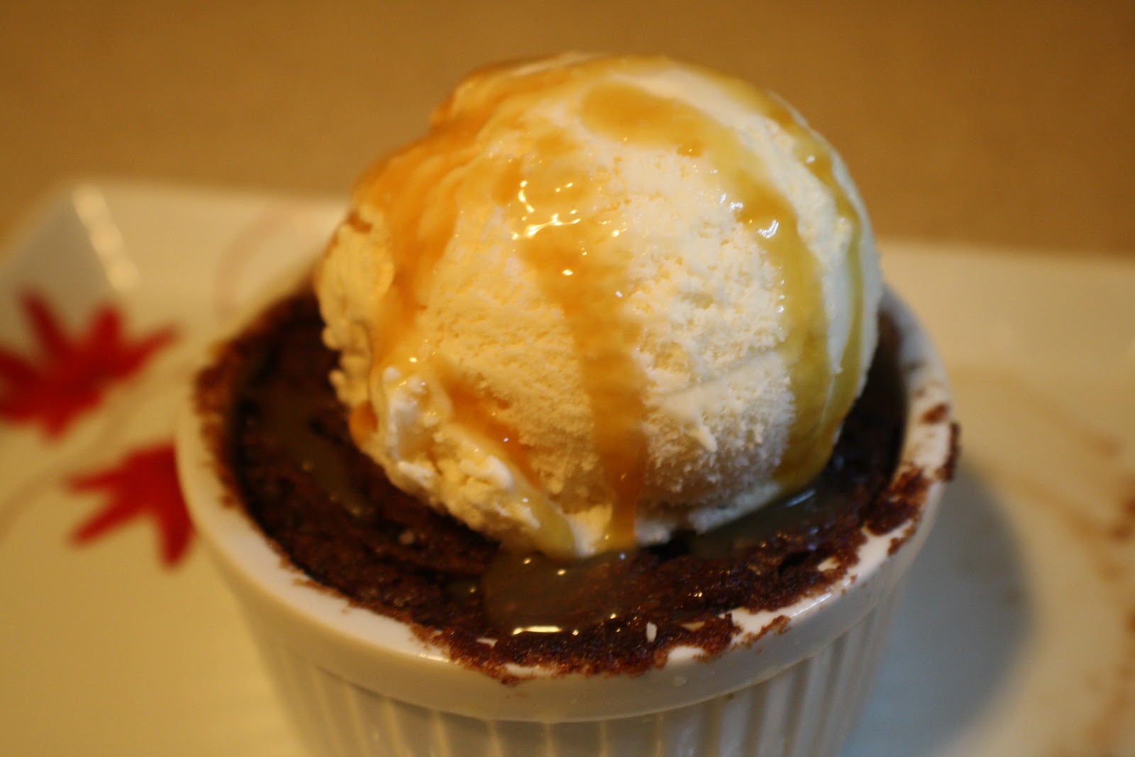Molten Lava Cake with Vanilla Ice Cream!