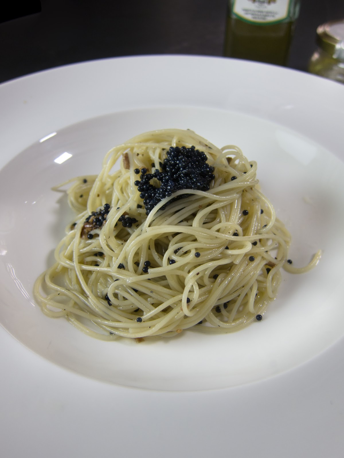 Foodmanna Gunther's Throwdown! Cold Angel Hair Pasta With Caviar