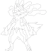 HD Pokemon Mega Lucario Coloring Pages Library