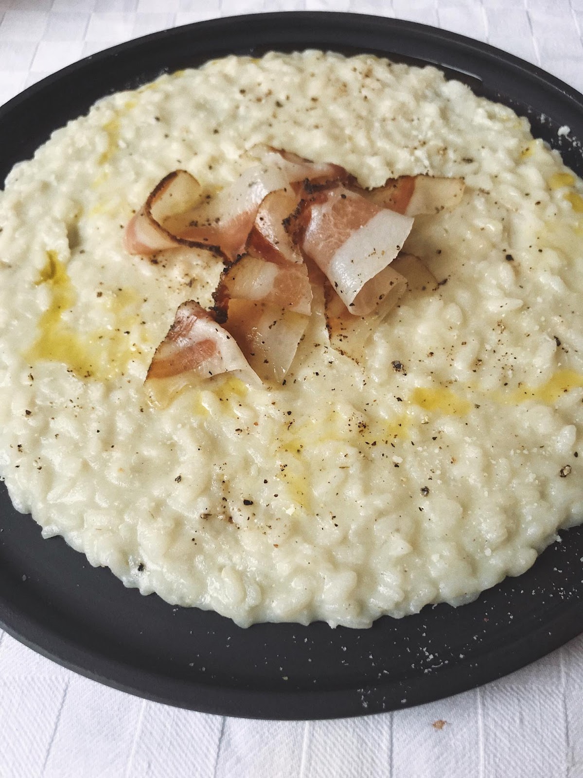 Risotto Cacio e Pepe con Guanciale
