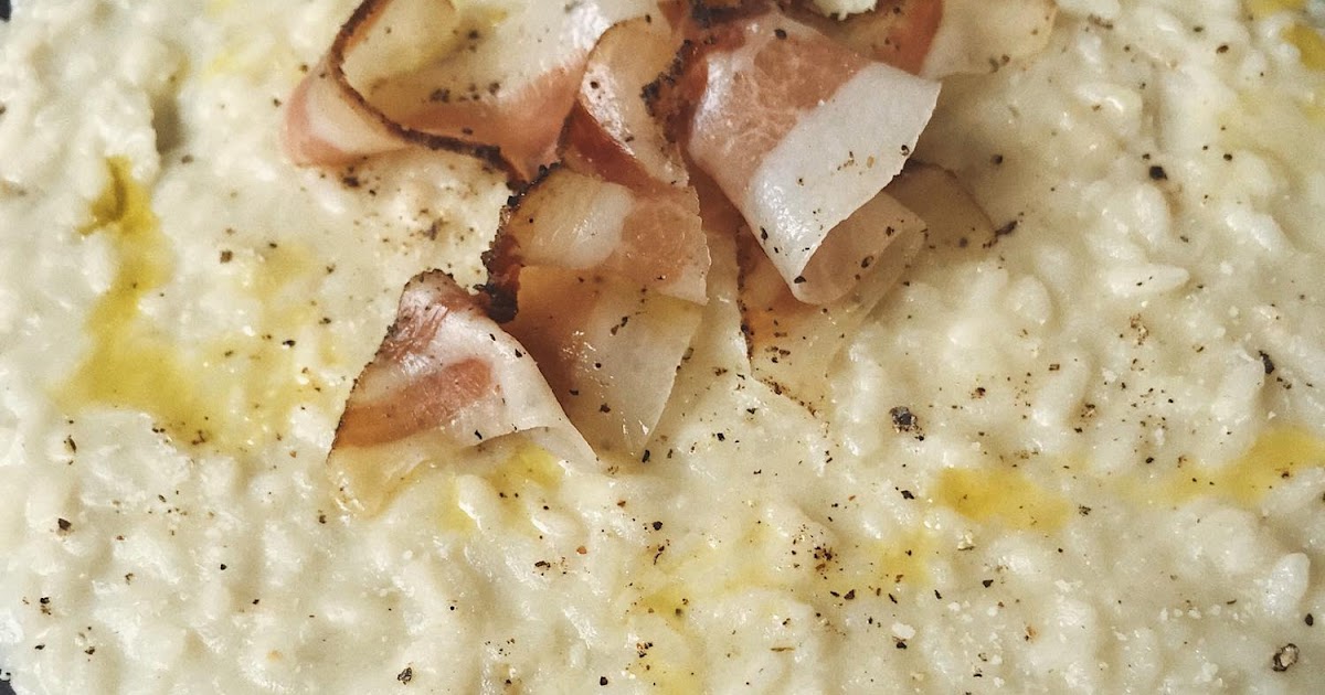 Risotto Cacio e Pepe con Guanciale