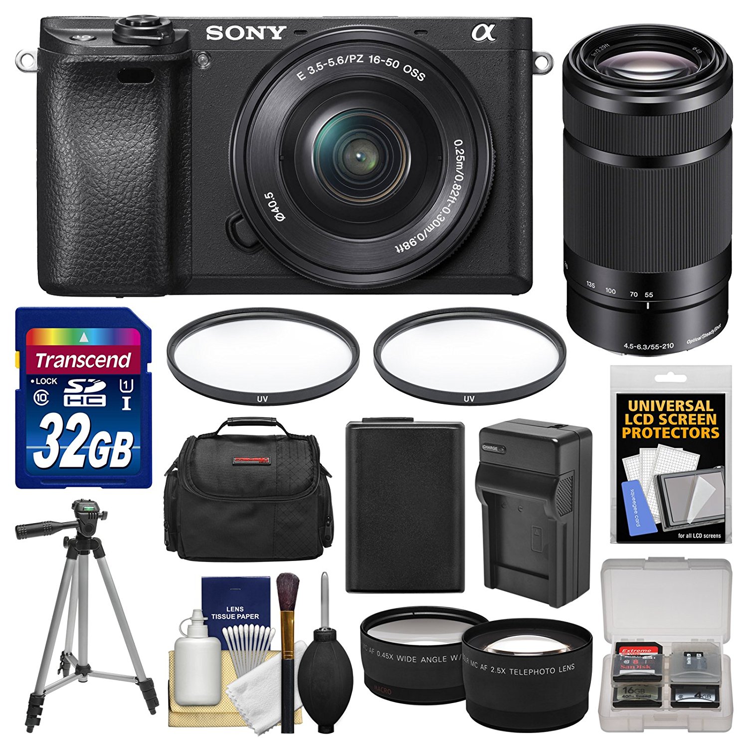 Lighted Ways Technologies Sony Alpha A6300 4K WiFi Digital Camera