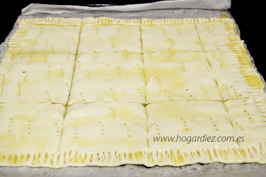 Tarta express de hojaldre con nutella