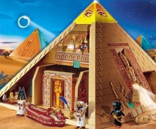 Brinquedo Playmobil - pirâmide e olho de Hórus - introduzir o