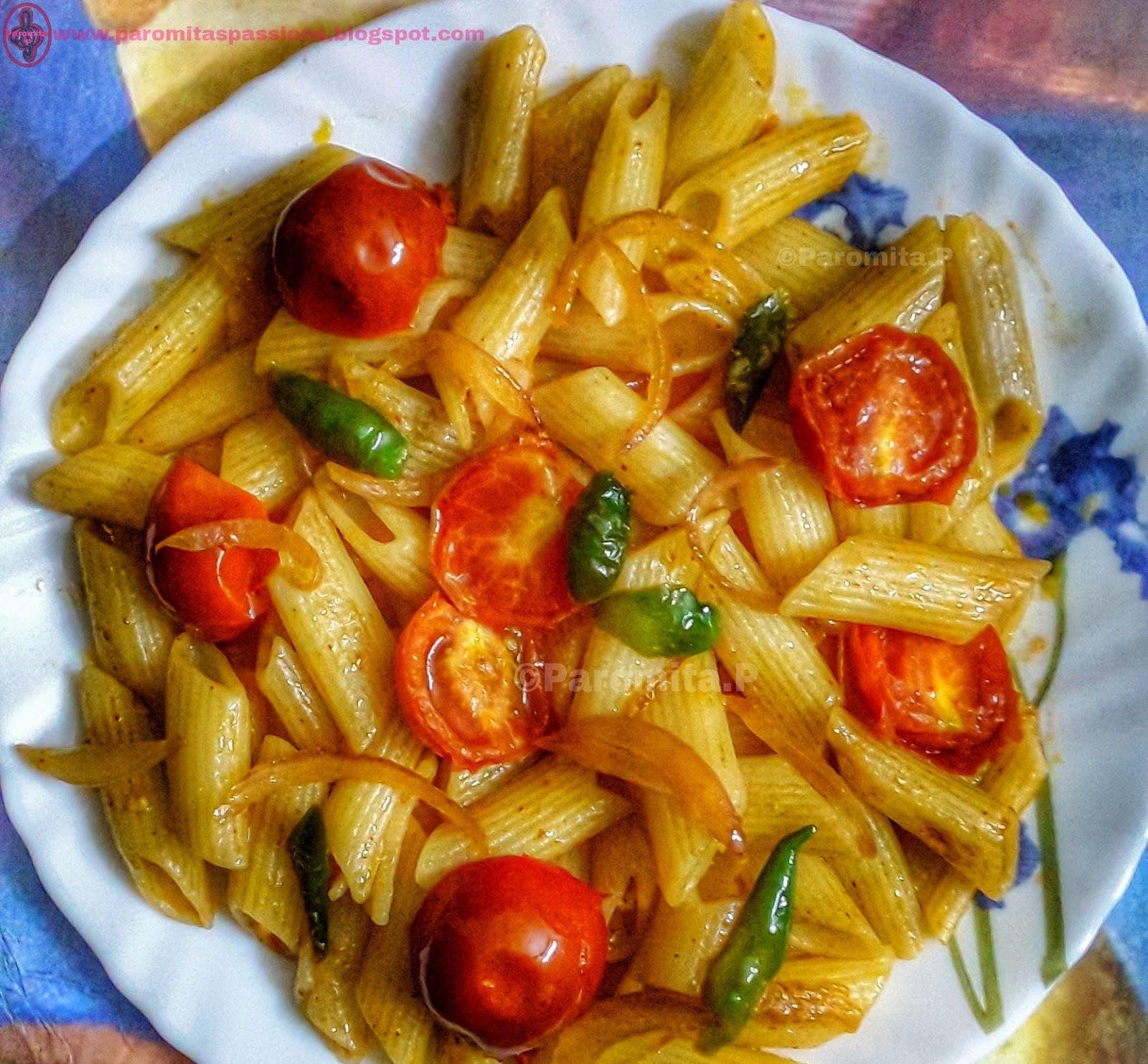 Stirfried Pasta Salad Paromita's Passions