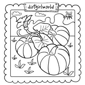 transmissionpress: Pumpkin Patch Coloring Page