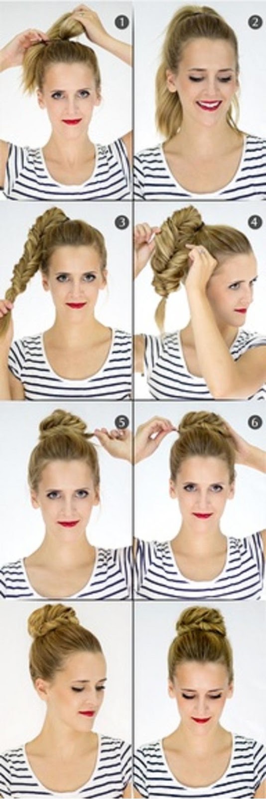 New Short Hair Styles Make A Fishtail Bun For Your Self