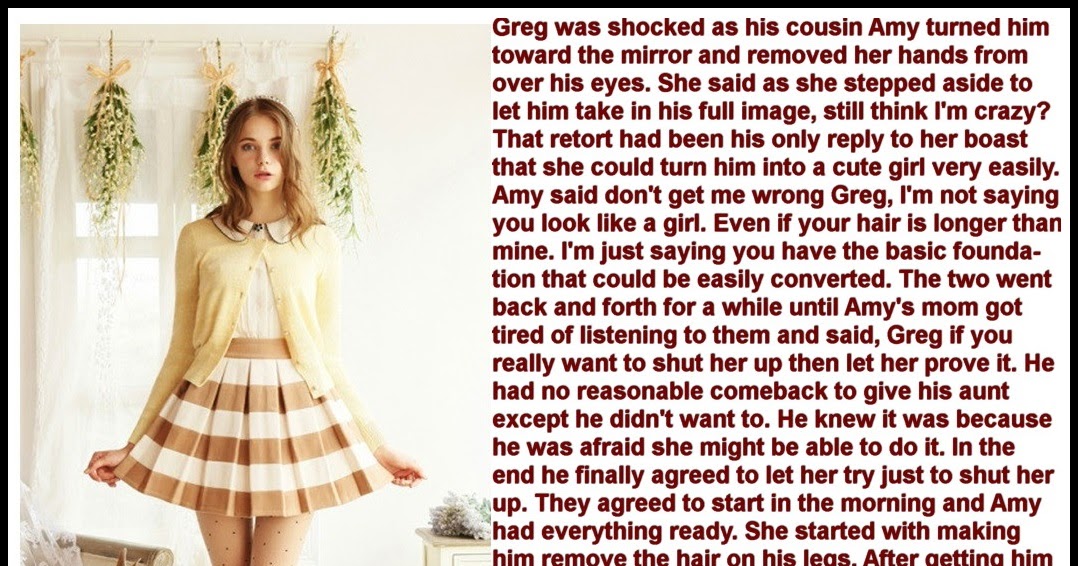 Knight's TG Caps: Greg is shocked to see Gail in the mirror