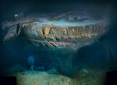 restos del titanic hundido en el atlantico