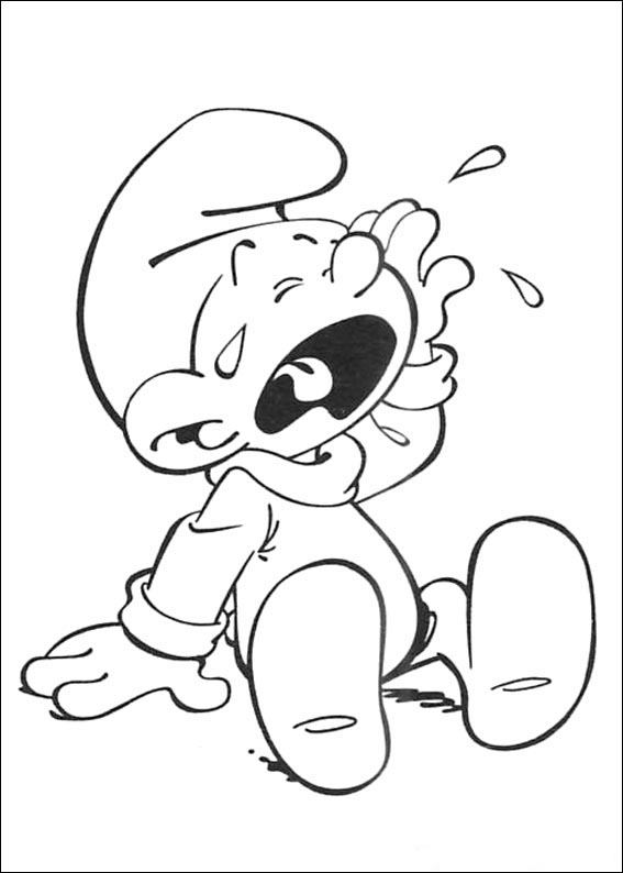 smurfs coloring pages free - photo #27