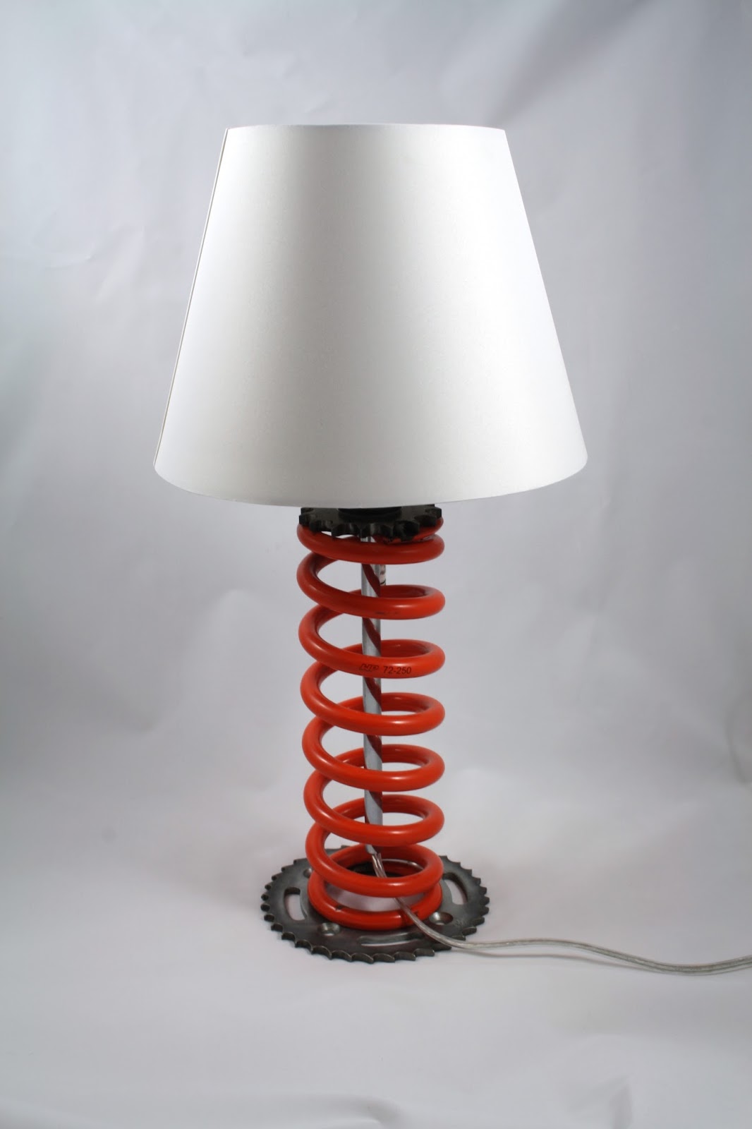 MOTO-cycle Metal Works: New Lamps: MOTO shock spring lamps