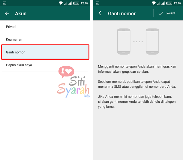 whatsapp pakai nomor lain