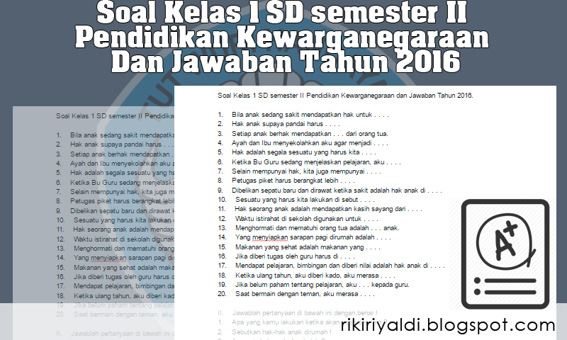 Soal uts essay pkn kelas 7 semester 2 beserta jawabannya 05 image