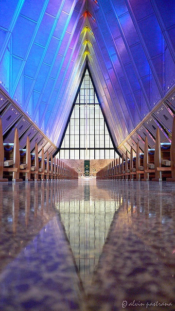 Air Force Academy Chapel at Colorado Springs. - Lovely Colorado, United