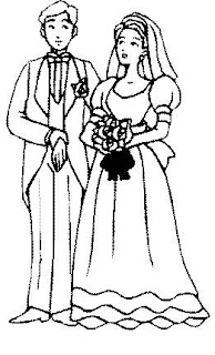 wedding coloring pages, free coloring pages