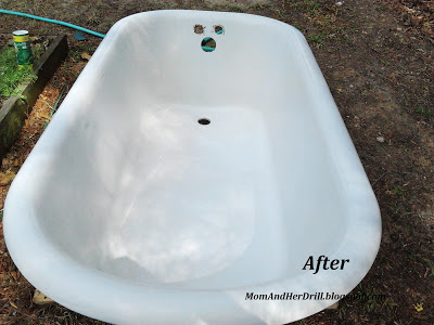 Refinishing The Porcelain Tub Sinks The Bottle That Fixed