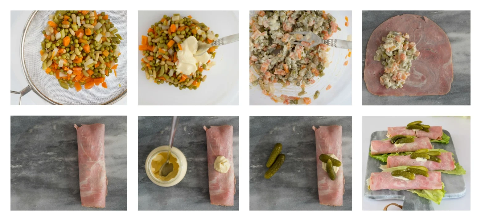 Vakantiekookboek Frankrijk van Onno Kleyn + Rouleaux de jambon à la