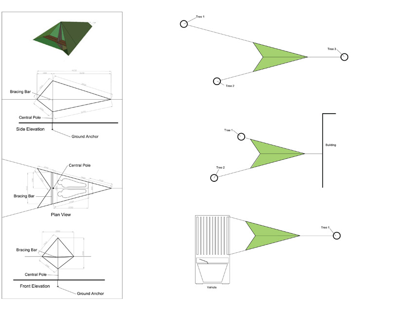 ARCHITECTURE & INTERIOR DESIGN Tentsile a hammock style tent