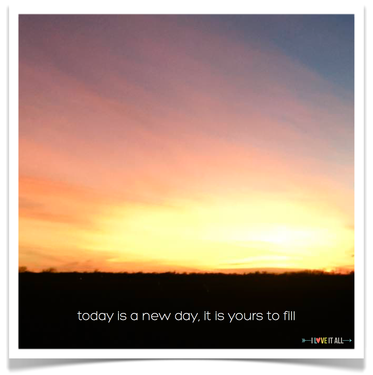today is a new day