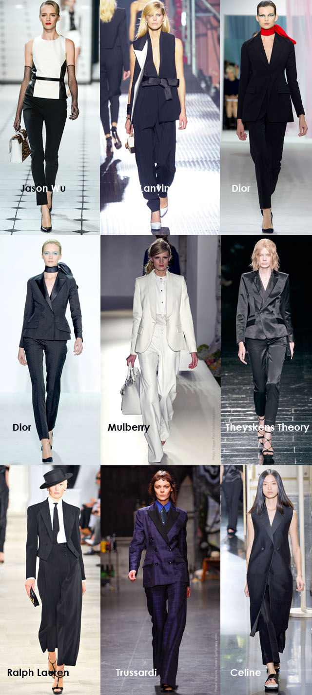 Spring Summer 2013 Trends, Women in Suits