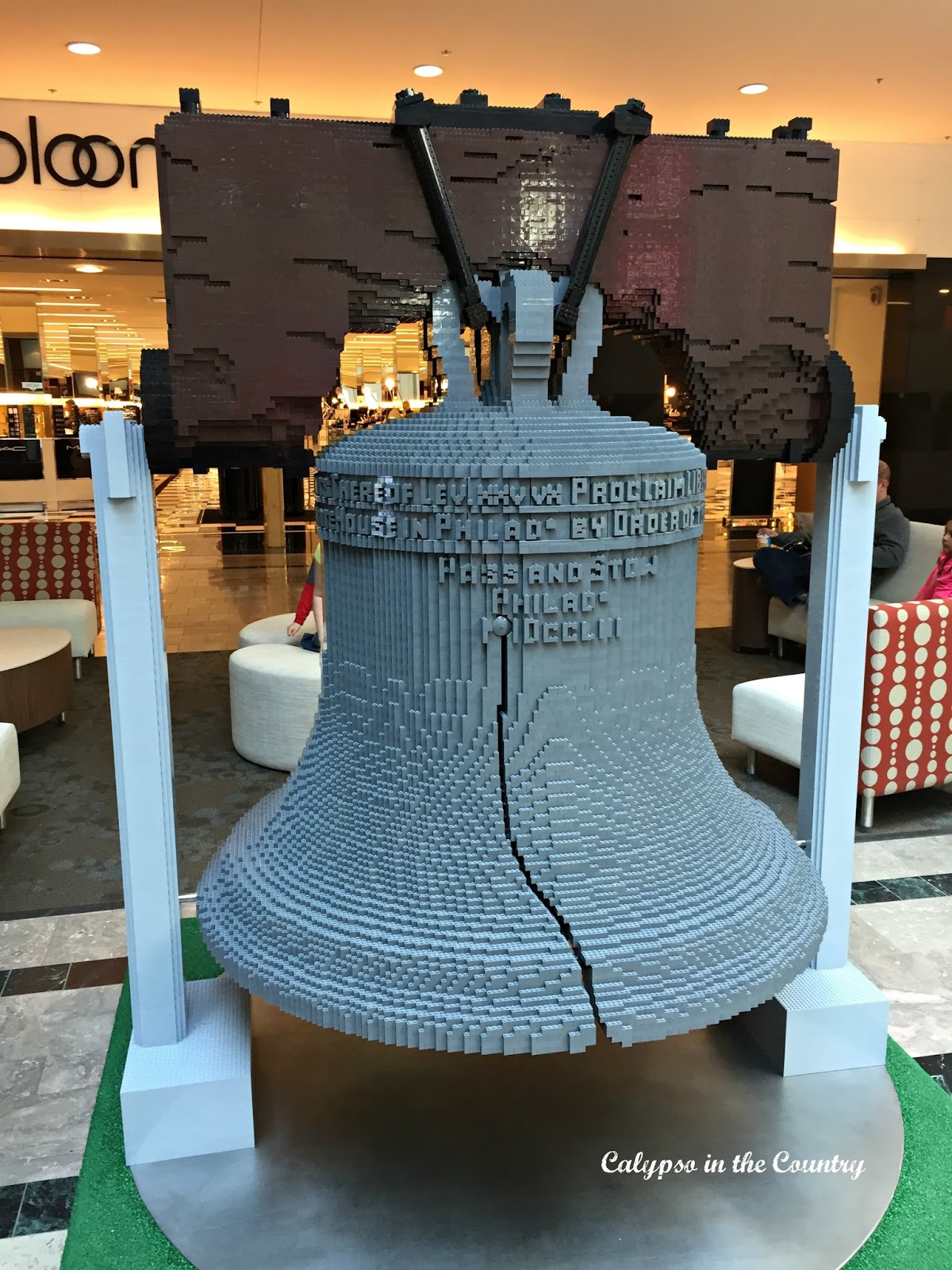 Liberty Bell made of Legos - Lego Americana Roadshow