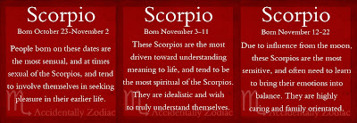Scorpio Decans | Scorpio Quotes