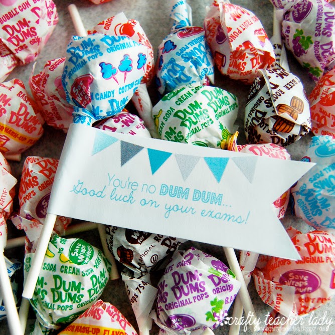 Crafty Teacher Lady Exam Week Treats Free Printable Crafty Teacher Lady Exam Week Treats Free Printable